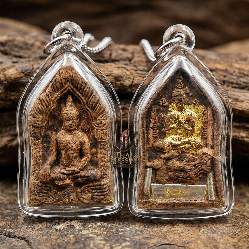 Supreme Metta Mahaniyom & Irresistible Personal Magnetism Sacred Khun Phaen Hong Ron (Soaring Swan) Master-Edition Pure Seduction Herb Powder Luang Pu In Wat Nong Mek Surin 2013 Thai Amulet Collectible Thai Blessing Co By RURUECHA