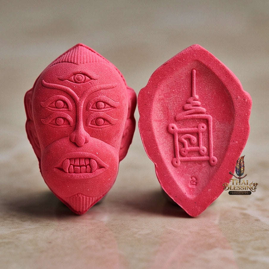 Supreme Monkey-Face Four-Eared Five-Eyed Sacred Powder Wealth Deity Si Hu Ha Ta - Achan Subin Na Na Thong 2013 (Master Edition) Thai Blessing Co By RURUECHA