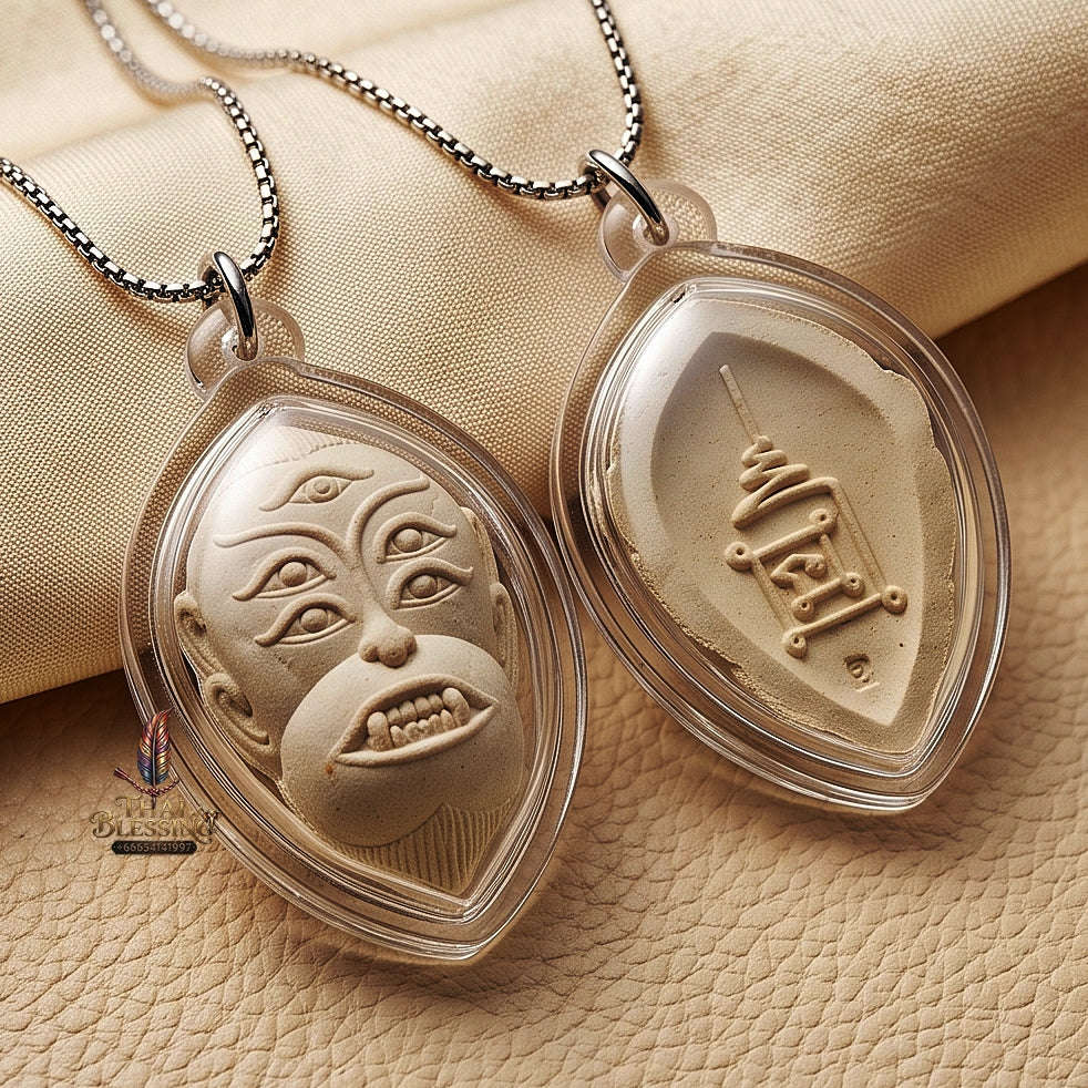 Supreme Monkey-Face Four-Eared Five-Eyed Sacred Powder Wealth Deity Si Hu Ha Ta - Achan Subin Na Na Thong 2013 (Master Edition) Thai Blessing Co By RURUECHA