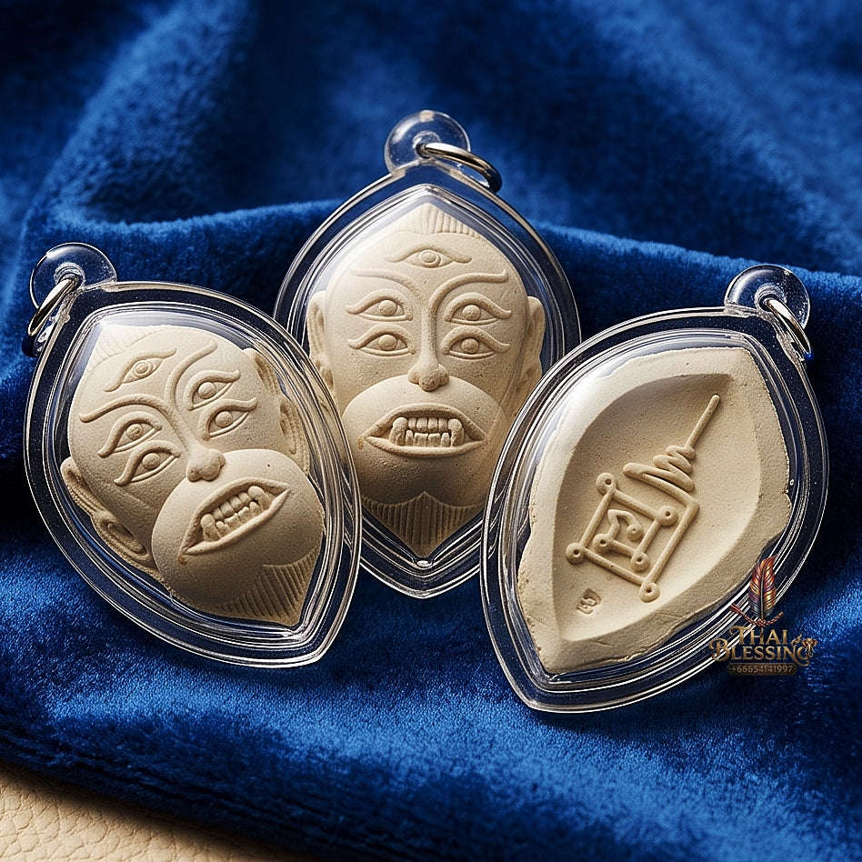 Supreme Monkey-Face Four-Eared Five-Eyed Sacred Powder Wealth Deity Si Hu Ha Ta - Achan Subin Na Na Thong 2013 (Master Edition) Thai Blessing Co By RURUECHA