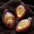 Supreme Monkey-Face Gold-Plated Bronze Wealth Deity Si Hu Ha Ta - Achan Subin Na Na Thong 2013 (Large Master Edition) Thai Blessing Co By RURUECHA