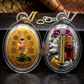 Supreme Nang Kwak "Chong Kamrai" (Guaranteed Profit) Waterproof Acrylic Encased Gold Background Sacred Powder Locket - Phra Ajarn Pom Wat Sahakon Thung Na Mai 2023 (Master Edition) Thai Blessing Co By RURUECHA