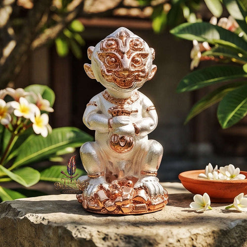 Supreme Phaya Si Hu Ha Ta "2K Silver-Gold Plated Samrit" Sculptural Statue Amulet - Khru Ba Tao Wat Thung Setthi (Wat Ubosot Ban Lao) 2024 (Master 2K Edition) Thai Blessing Co By RURUECHA