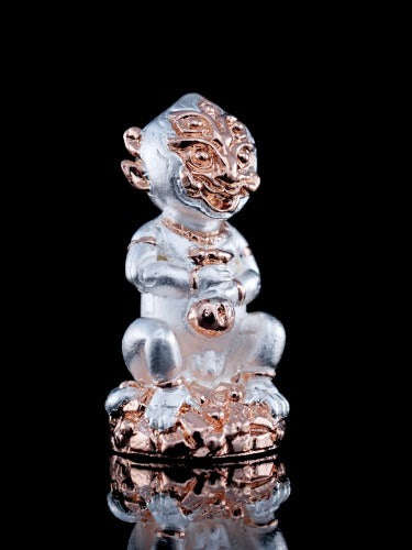 Supreme Phaya Si Hu Ha Ta "2K Silver-Gold Plated Samrit" Sculptural Statue Amulet - Khru Ba Tao Wat Thung Setthi (Wat Ubosot Ban Lao) 2024 (Master 2K Edition) Thai Blessing Co By RURUECHA