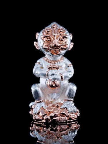 Supreme Phaya Si Hu Ha Ta "2K Silver-Gold Plated Samrit" Sculptural Statue Amulet - Khru Ba Tao Wat Thung Setthi (Wat Ubosot Ban Lao) 2024 (Master 2K Edition) Thai Blessing Co By RURUECHA