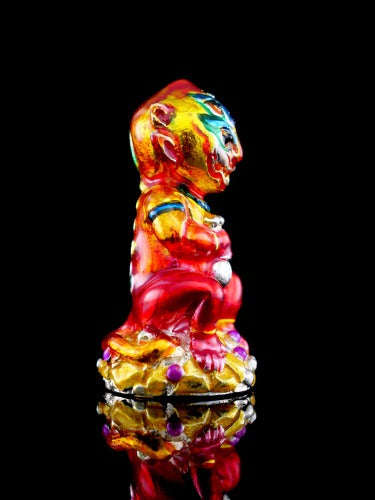 Supreme Phaya Si Hu Ha Ta "Alpaca with Crimson Red Enamel" Sculptural Statue Amulet - Khru Ba Tao Wat Thung Setthi (Wat Ubosot Ban Lao) 2024 (Master Crimson Edition) Thai Blessing Co By RURUECHA