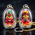 Supreme Phaya Si Hu Ha Ta "Alpaca with Crimson Red Enamel" Sculptural Statue Amulet - Khru Ba Tao Wat Thung Setthi (Wat Ubosot Ban Lao) 2024 (Master Crimson Edition) Thai Blessing Co By RURUECHA