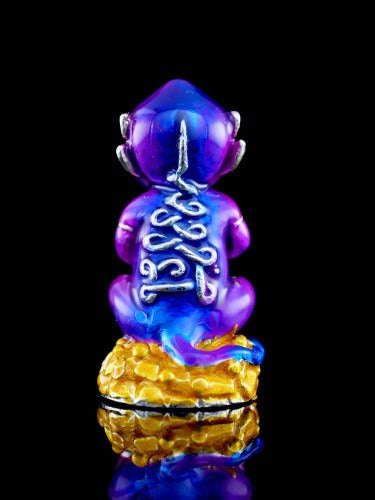 Supreme Phaya Si Hu Ha Ta "Alpaca with Royal Purple Enamel" Sculptural Statue Amulet - Khru Ba Tao Wat Thung Setthi (Wat Ubosot Ban Lao) 2024 (Master Royal Purple Edition) Thai Blessing Co By RURUECHA