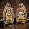 Supreme Phaya Si Hu Ha Ta "Bang Koet Sap" (Infinite Wealth Generation) "2K Silver-Gold Plated Samrit" Amulet - Wai Khru 2568 Master Edition Thai Blessing Co By RURUECHA