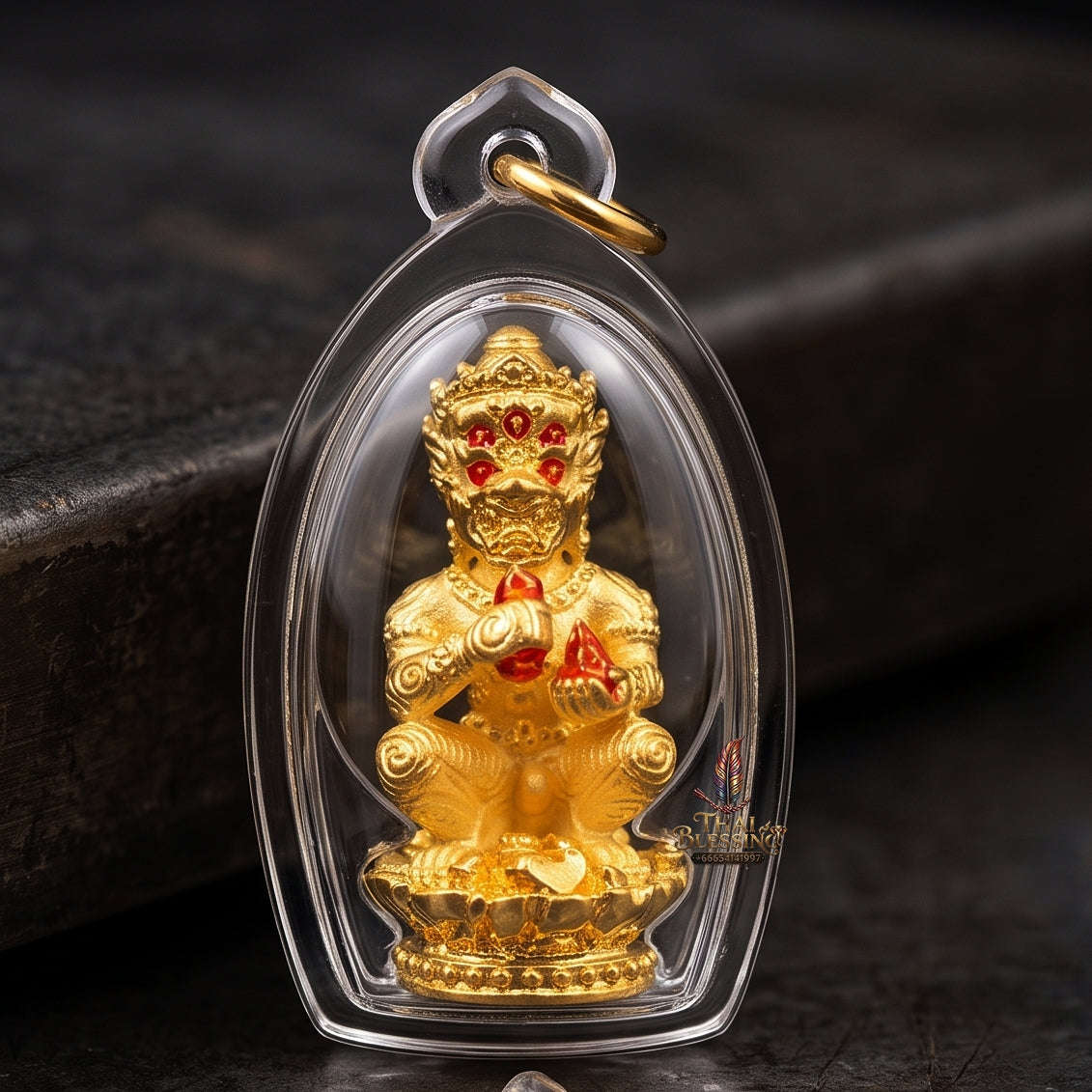 Supreme Phaya Si Hu Ha Ta "Bang Koet Sap" (Infinite Wealth Generation) "Gold-Plated Samrit" Amulet - Wai Khru 2568 Master Edition Thai Blessing Co By RURUECHA