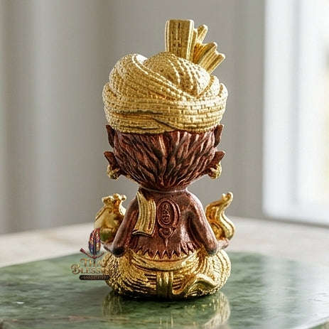 Supreme Phaya Si Hu Ha Ta "Ruai Chap Phlan" (Instant Wealth) Gold-Dipped Copper Deity - Khru Ba Kham Fan Wat Kor Chok 2024 (Master Edition) Thai Blessing Co By RURUECHA