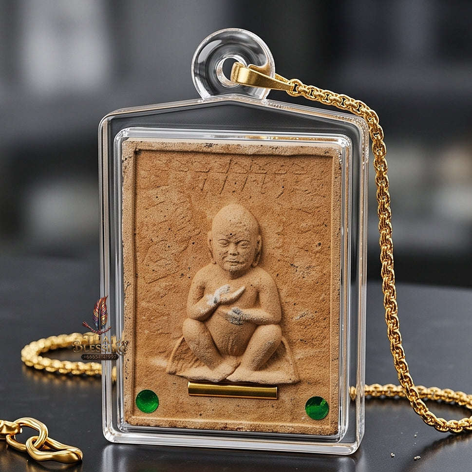 Supreme Phaya Si Hu Ha Ta "Ruai Lon Meu" (Overflowing Wealth) Sacred Powder Deity - Khru Ba Kham Fan Wat Kor Chok 2026 (Master Edition) Thai Blessing Co By RURUECHA