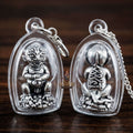 Supreme Phaya Si Hu Ha Ta "Satin Polished Alpaca with Black Oxide" Sculptural Statue Amulet - Khru Ba Tao Wat Thung Setthi (Wat Ubosot Ban Lao) 2024 (Master Alpaca Edition) Thai Blessing Co By RURUECHA