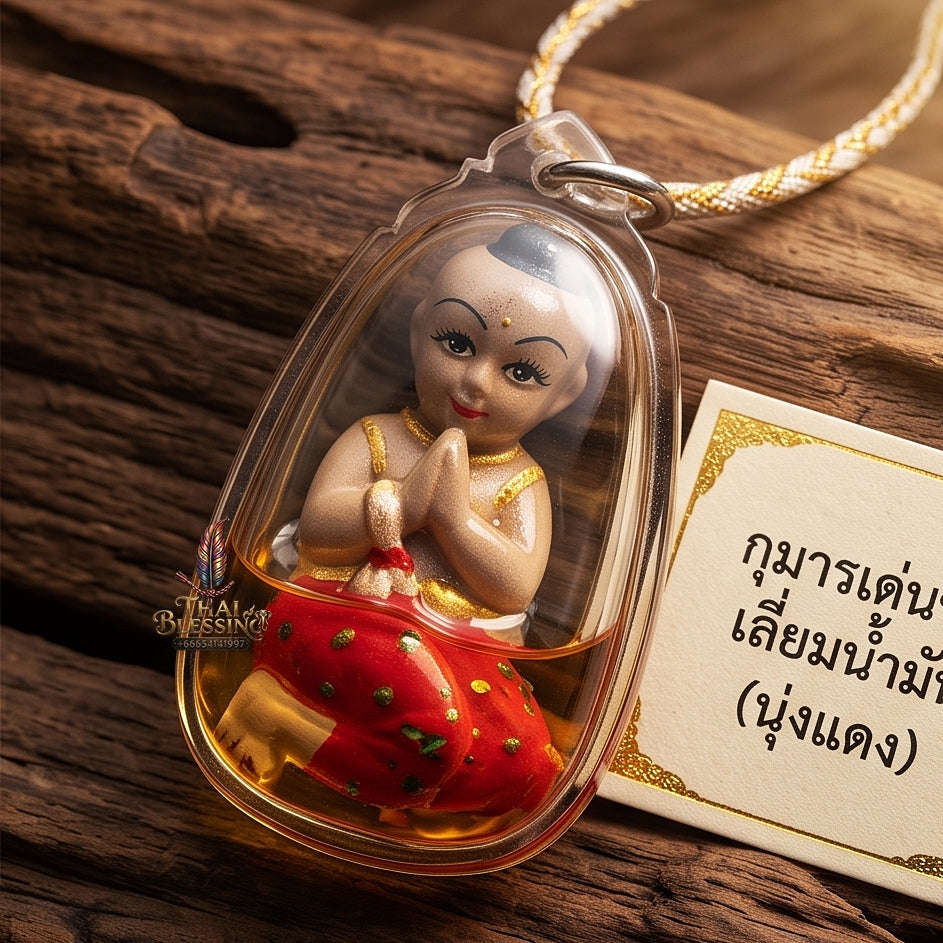Supreme Phra-Achan Ek "Kuman Den Chai" Sacred Herbal & Ghost Powder Effigy - Wat Pa Tueng 2014 (Master Necromantic Wealth & Guardian Edition) Thai Blessing Co By RURUECHA