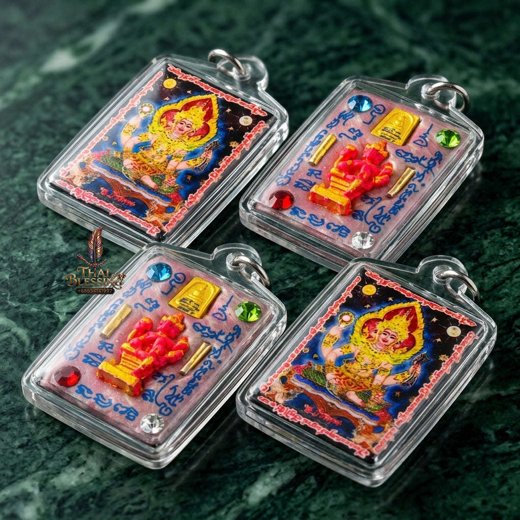 Supreme Phra Phrom (Four-Faced Brahma) Sacred Powder Locket - Ajarn Weerathep Yannakhru Prasit 2013 (Master Edition) Thai Blessing Co By RURUECHA