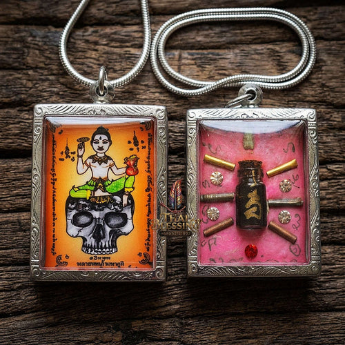 Supreme Phrai Kuman Nopphakao Sacred Ghost Oil Cased Locket - Ajarn Weerathep Yannakhru Prasit 2013 (Master Edition) Thai Blessing Co By RURUECHA