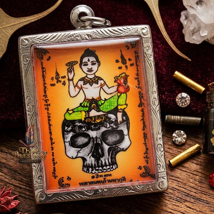 Supreme Phrai Kuman Nopphakao Sacred Ghost Oil Cased Locket - Ajarn Weerathep Yannakhru Prasit 2013 (Master Edition) Thai Blessing Co By RURUECHA