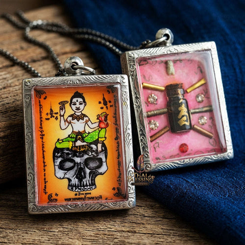 Supreme Phrai Kuman Nopphakao Sacred Ghost Oil Cased Locket - Ajarn Weerathep Yannakhru Prasit 2013 (Master Edition) Thai Blessing Co By RURUECHA