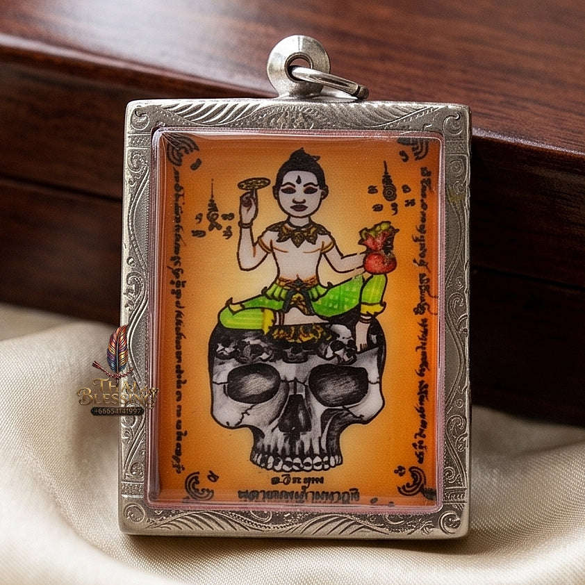 Supreme Phrai Kuman Nopphakao Sacred Ghost Oil Cased Locket - Ajarn Weerathep Yannakhru Prasit 2013 (Master Edition) Thai Blessing Co By RURUECHA