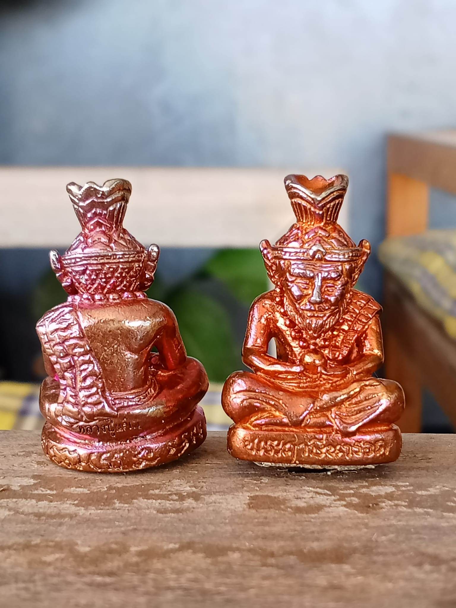 Supreme Ruesi Narot amulet statue in bronze finish with intricate detailing for spiritual and Feng Shui purposes