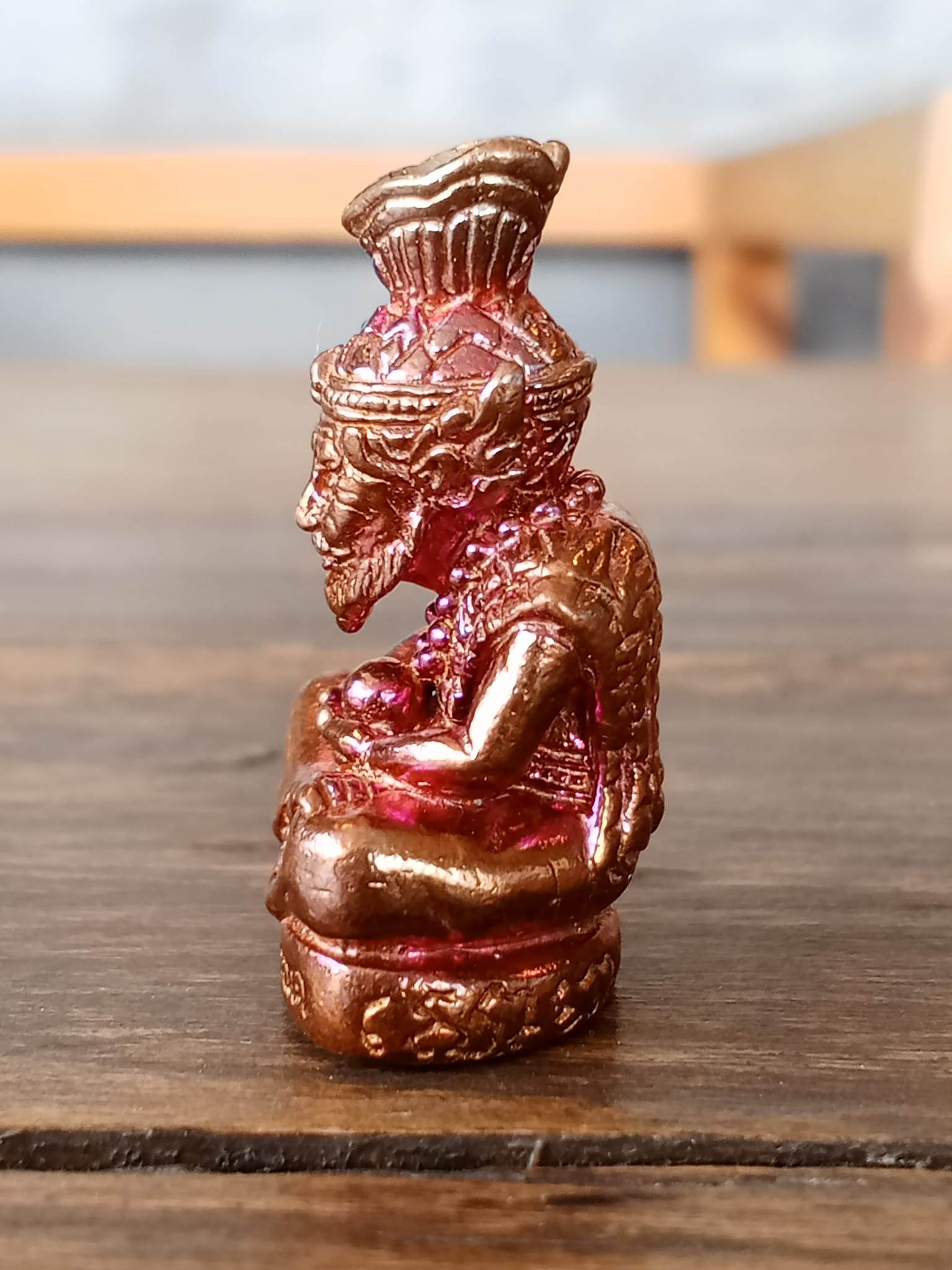 Supreme Ruesi Narot amulet in a bronze finish, ideal for feng shui and spiritual practices