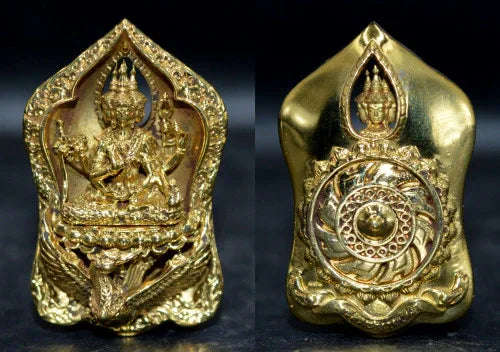 ✨ Supreme Siam Brahma Deity Medallion – Four‑Faced Blessings, Wisdom & Prosperity Amulet by Luang Pu Khampheng, Makha Ngam Hermitage, Kamphaeng Phet