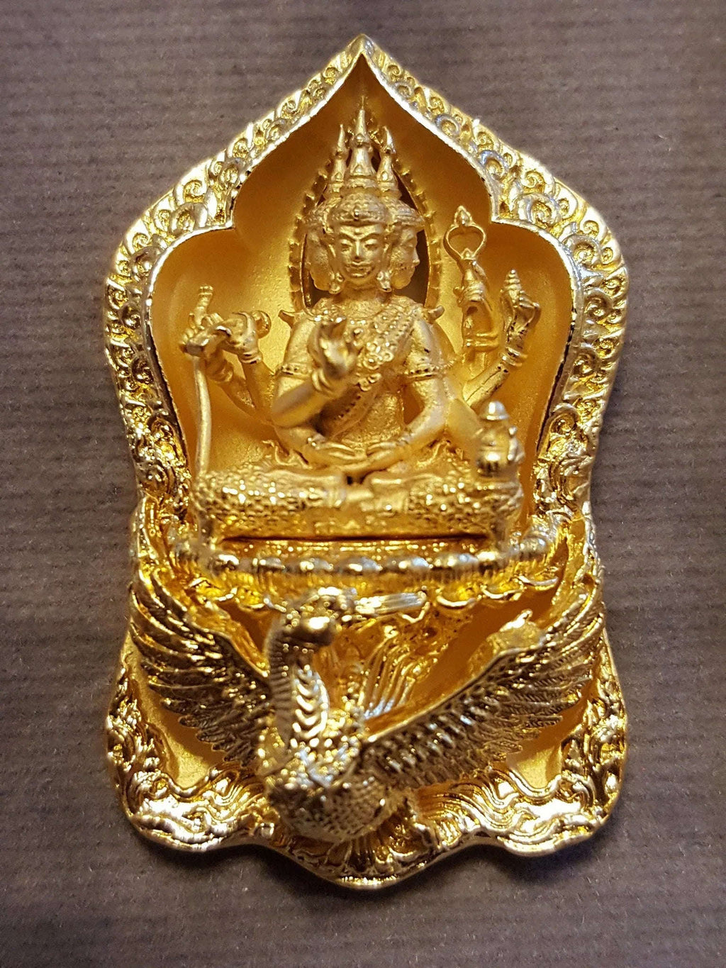✨ Supreme Siam Brahma Deity Medallion – Four‑Faced Blessings, Wisdom & Prosperity Amulet by Luang Pu Khampheng, Makha Ngam Hermitage, Kamphaeng Phet