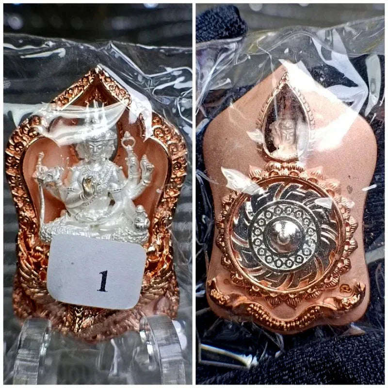 ✨ Supreme Siam Brahma Deity Medallion – Four‑Faced Blessings, Wisdom & Prosperity Amulet by Luang Pu Khampheng, Makha Ngam Hermitage, Kamphaeng Phet
