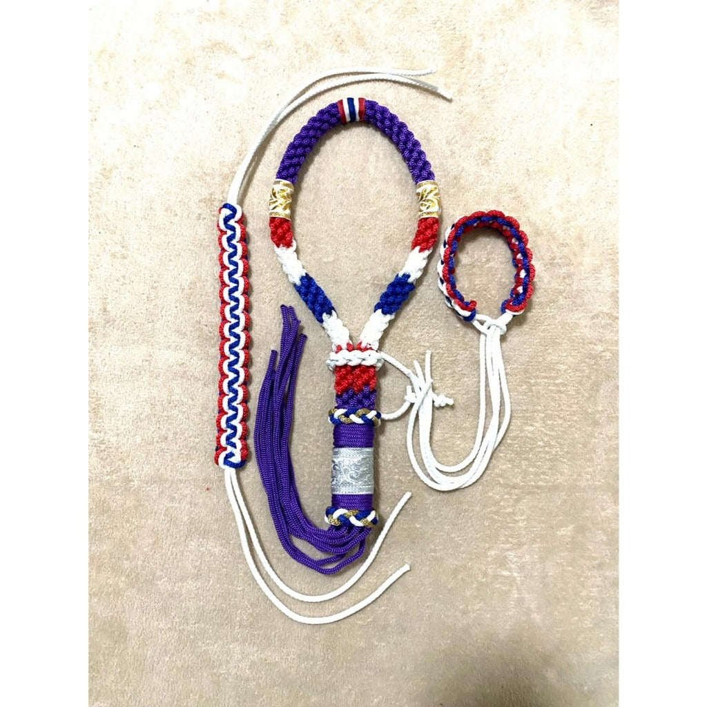 🥊 Supreme Warrior Spirit: Authentic Handmade Muay Thai Mongkhon & Dual Prajiad Sacred Set (Ancient Protection & Victory Blessing)
