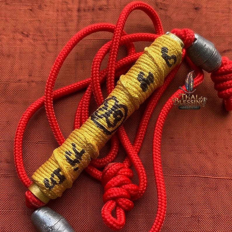 Supreme Wind Monkey Agility, Invulnerability & Sovereign Wealth Takrut Ling Lom Ork Suek - Luang Pu Im Wat Thung Na Mai Hand-Inscribed Master Waist Talisman (Strictly Limited Edition of 999 Pieces Worldwide) Thai Blessing Co By RURUECHA