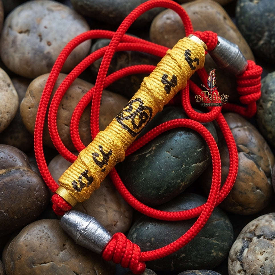 Supreme Wind Monkey Agility, Invulnerability & Sovereign Wealth Takrut Ling Lom Ork Suek - Luang Pu Im Wat Thung Na Mai Hand-Inscribed Master Waist Talisman (Strictly Limited Edition of 999 Pieces Worldwide) Thai Blessing Co By RURUECHA