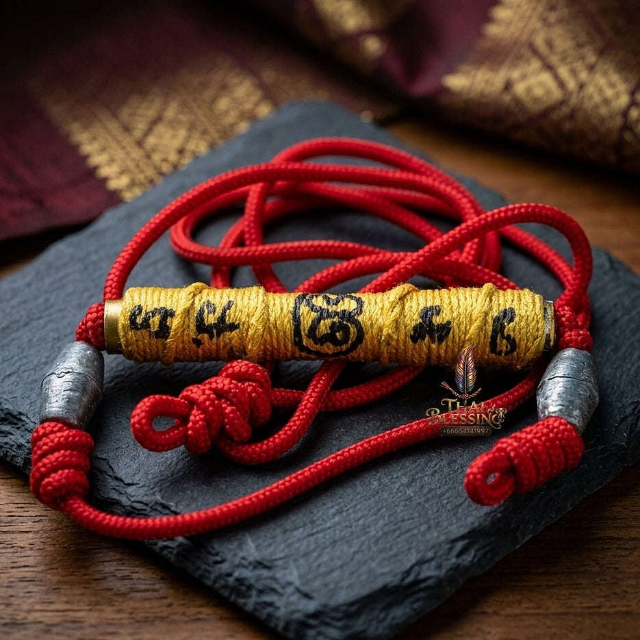 Supreme Wind Monkey Agility, Invulnerability & Sovereign Wealth Takrut Ling Lom Ork Suek - Luang Pu Im Wat Thung Na Mai Hand-Inscribed Master Waist Talisman (Strictly Limited Edition of 999 Pieces Worldwide) Thai Blessing Co By RURUECHA