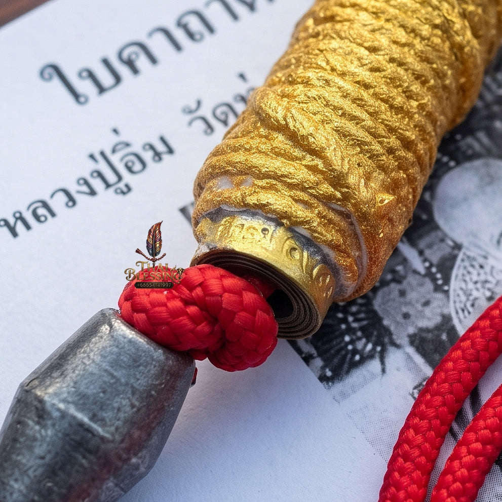 Supreme Wind Monkey Agility, Invulnerability & Sovereign Wealth Takrut Ling Lom Ork Suek - Luang Pu Im Wat Thung Na Mai Hand-Inscribed Master Waist Talisman (Strictly Limited Edition of 999 Pieces Worldwide) Thai Blessing Co By RURUECHA