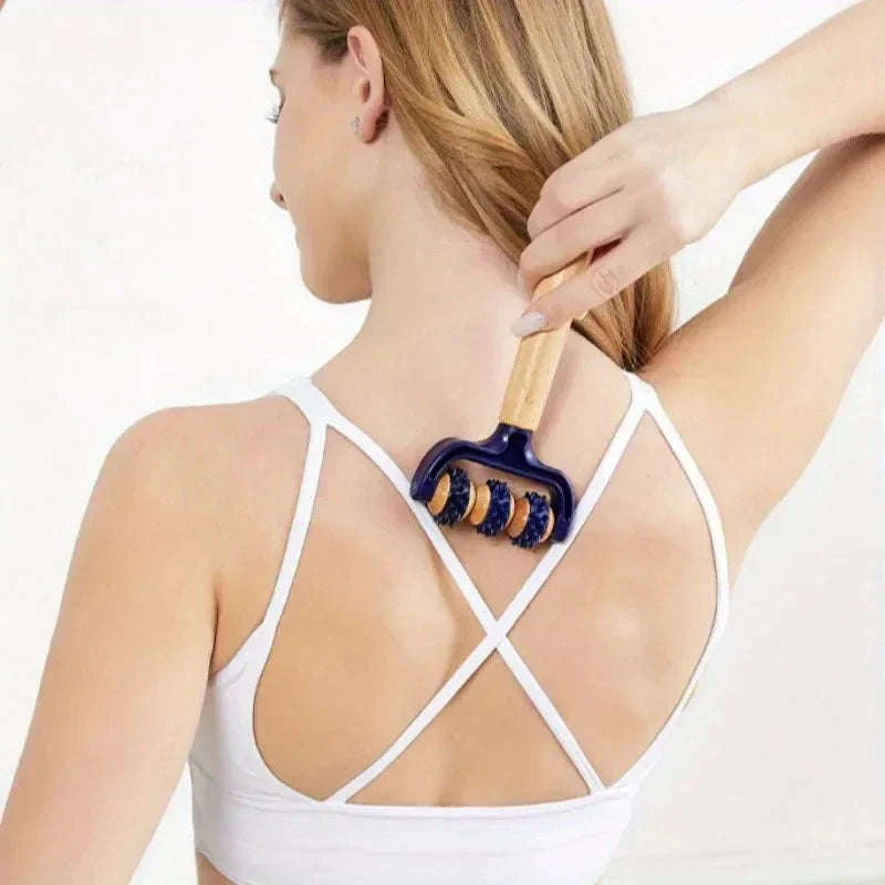 T-Shaped Massage Roller – Multifunctional Deep Tissue Massager for Face, Legs, Abdomen & Body, Portable for Travel and Home Use﻿