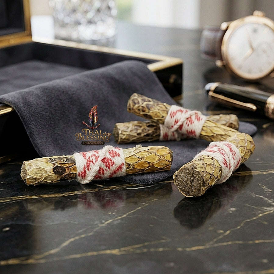 ✨ Takrut Maha Mon Phaya Ngu Lueam Luang (Great Python King Spell Takrut - Extreme Primal Seduction, Lust, & Wealth Attraction Edition) - Phor Kru Sangthong, Mueang Li