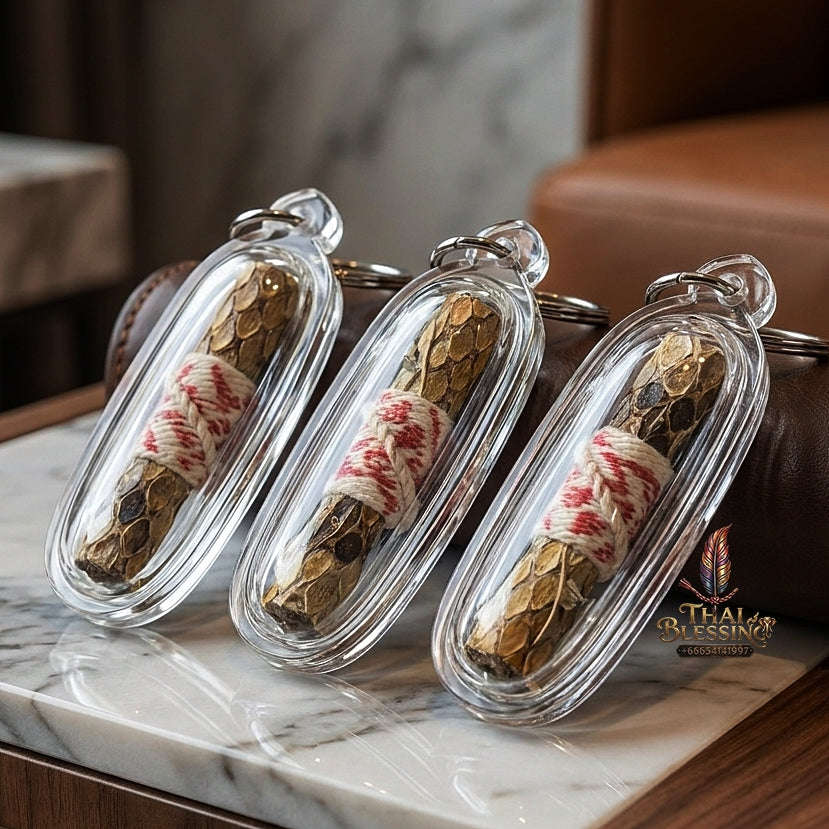 ✨ Takrut Maha Mon Phaya Ngu Lueam Luang (Great Python King Spell Takrut - Extreme Primal Seduction, Lust, & Wealth Attraction Edition) - Phor Kru Sangthong, Mueang Li