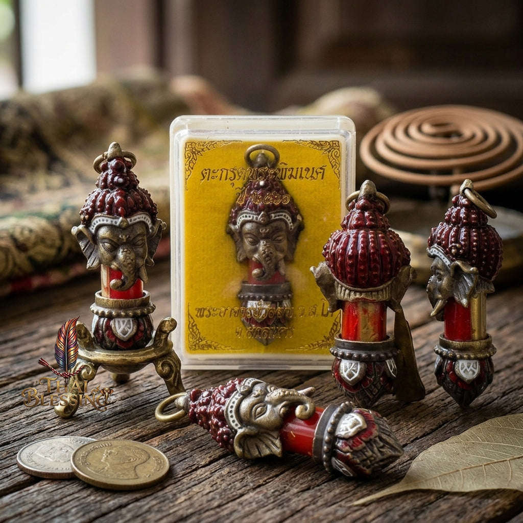🔱 Takrut Phra Phikhanet (Embedded with Sacred Si Phueng & Yantra Plate): The Sovereign Destroyer of Obstacles & Grand Bestower of Success – The Ultimate Galactic Intelligence Matrix for Flawless Business Scaling & Omnipotent Trade Prosperity!