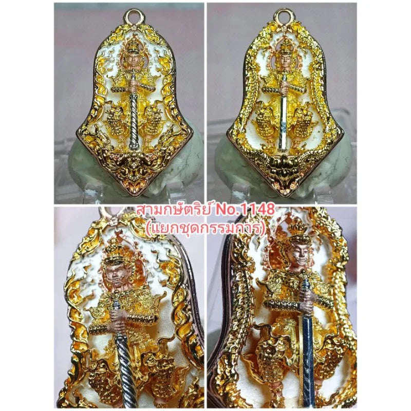 Tao Wessuwan Amulet: Dwi Deva Twin-Faced Charm for Protection, Wealth, and Spiritual Authority 3K