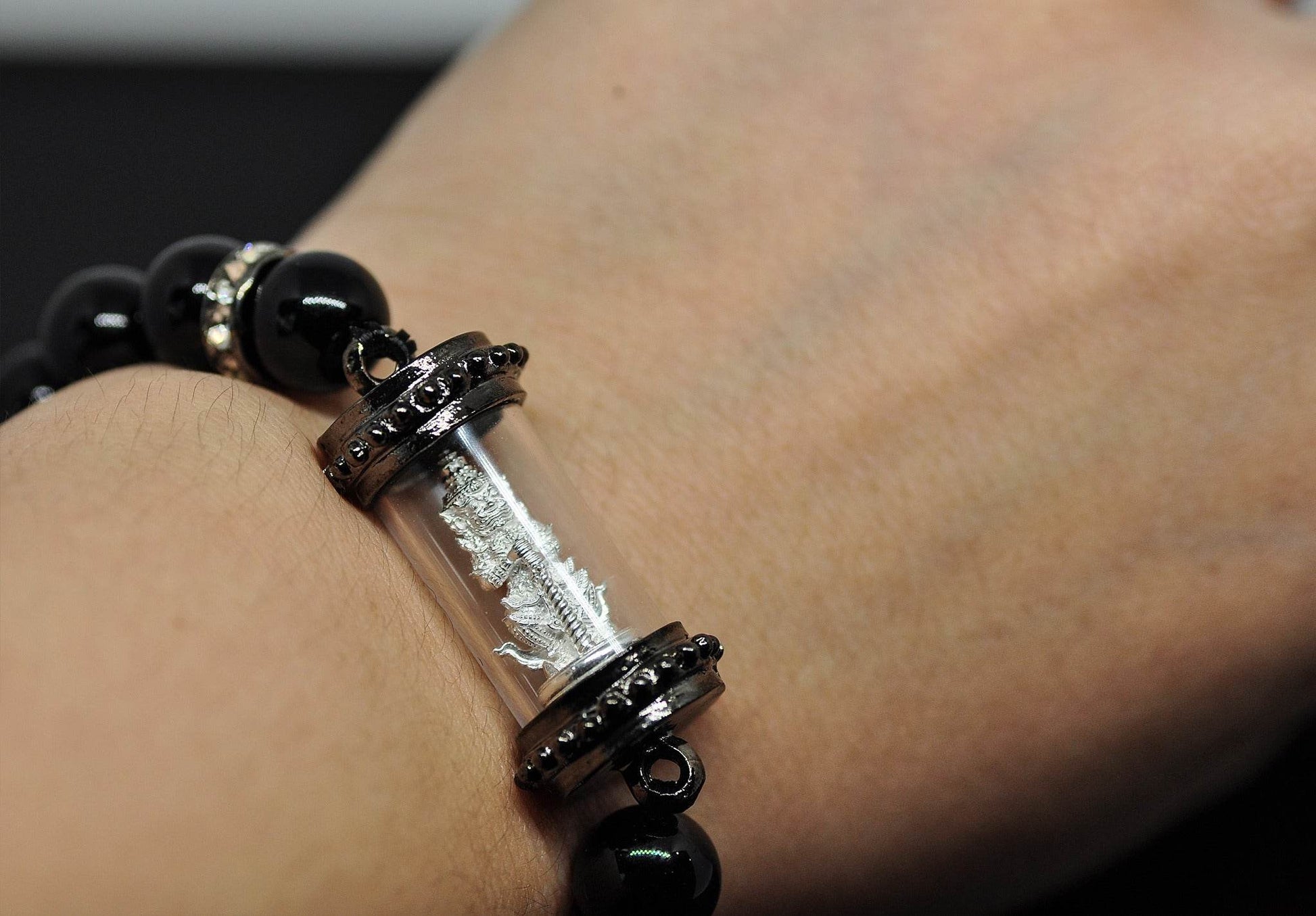 Tao Wessuwan amulet Thailand in elegant bracelet design, symbolizing protection and good fortune