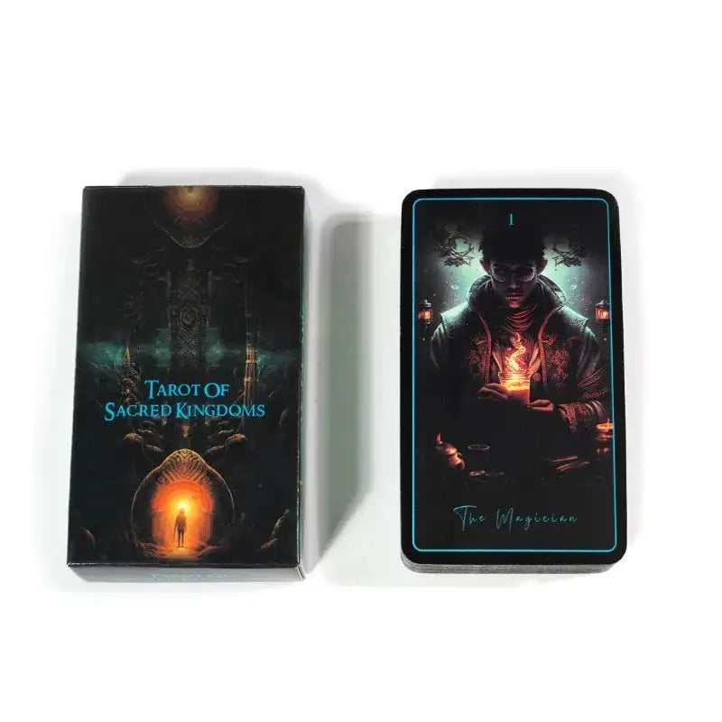 Tarot of Sacred Kingdoms – Enchanting 78-Card Oracle Deck with Spiritual and Energetic Resonance for Divination and Social Play