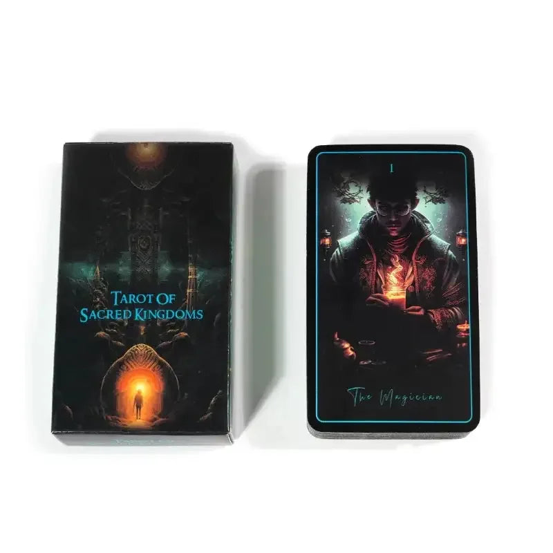 Tarot of Sacred Kingdoms – Enchanting 78-Card Oracle Deck with Spiritual and Energetic Resonance for Divination and Social Play
