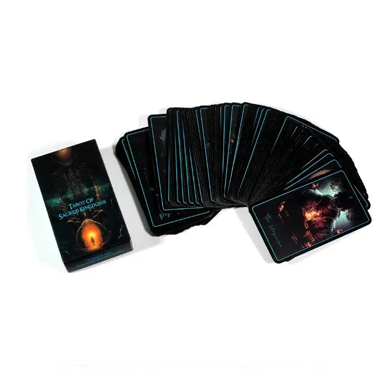 Tarot of Sacred Kingdoms – Enchanting 78-Card Oracle Deck with Spiritual and Energetic Resonance for Divination and Social Play