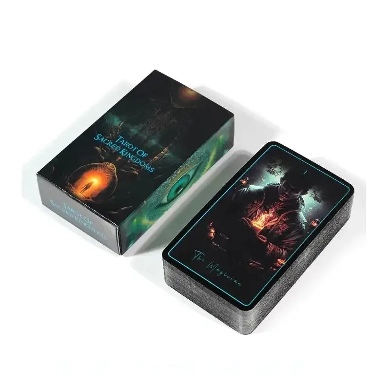 Tarot of Sacred Kingdoms – Enchanting 78-Card Oracle Deck with Spiritual and Energetic Resonance for Divination and Social Play