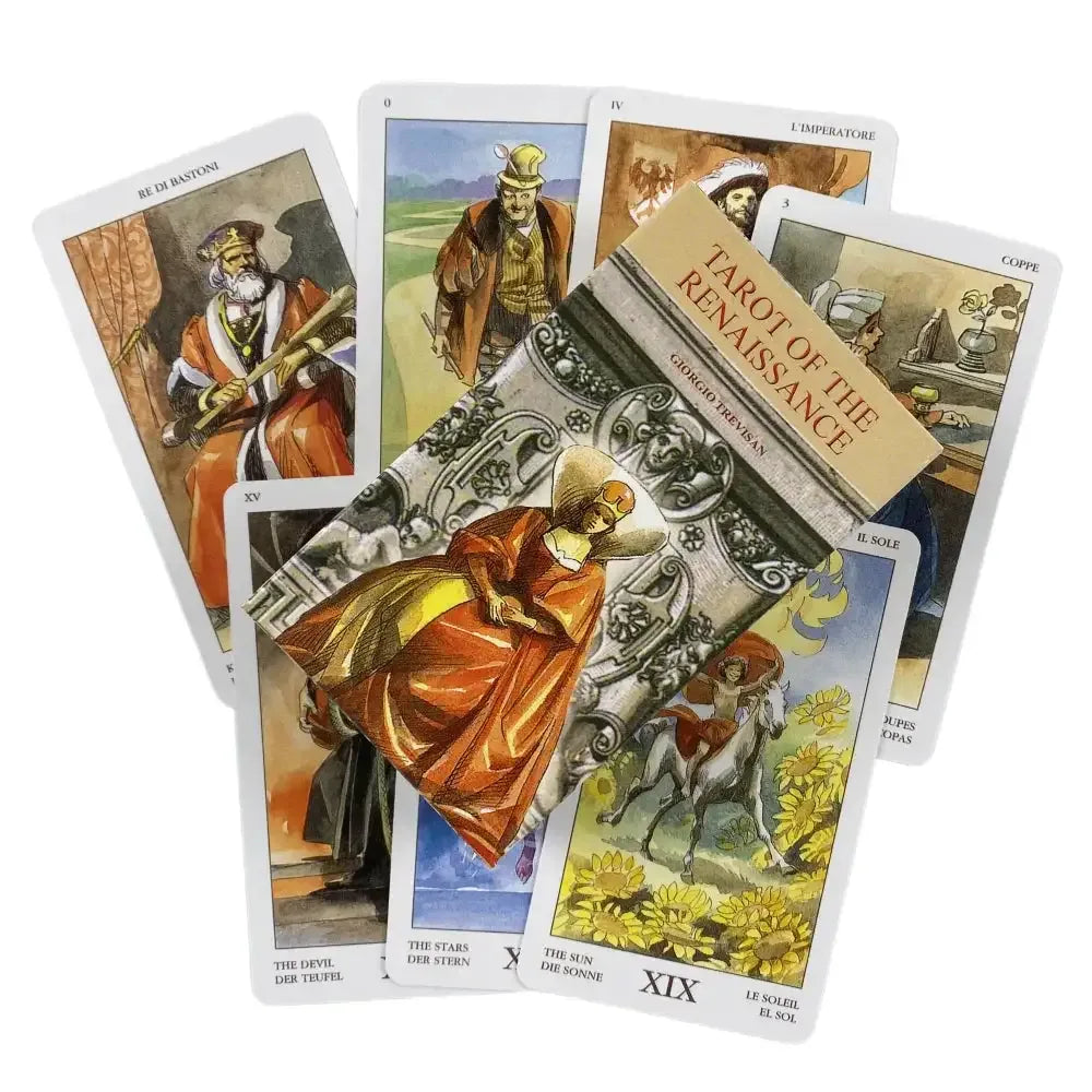 Renaissance Tarot Cards – Classic 78-Card Divination Deck with Sacred Blessings for Insight and Celebration