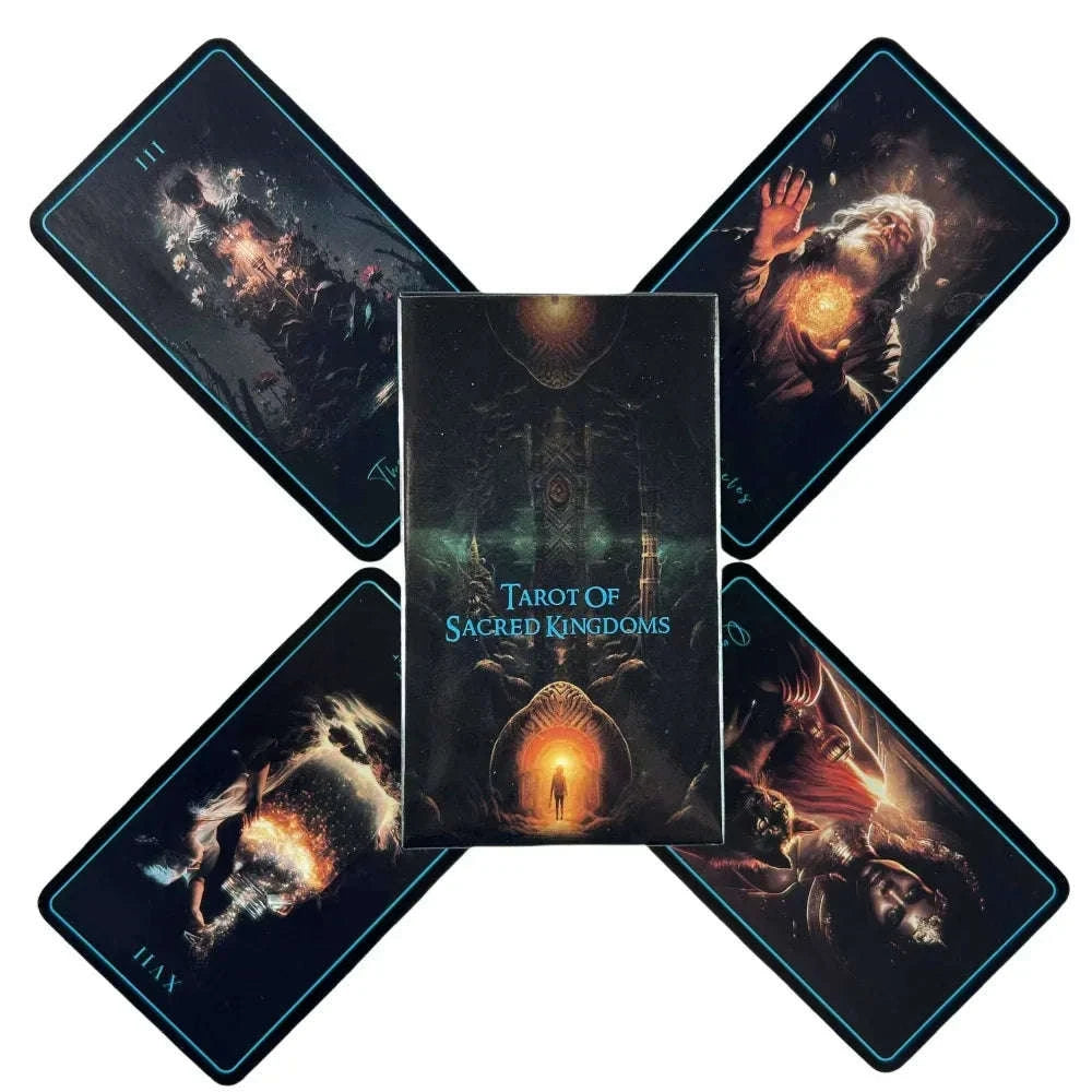 👑 Tarot of the Sacred Kingdom – Complete 78-Card Deck Featuring Rich Symbolism for Intuitive Spiritual Guidance and Interactive Entertainment