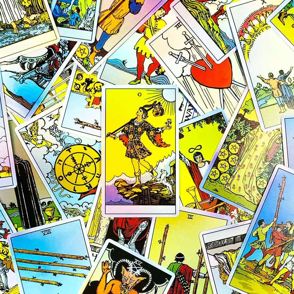 Tarot Oracle 78-Card Divination Deck – Specially Designed for Family Entertainment, Fate Divination, Holiday Games, and Christmas Gifts
