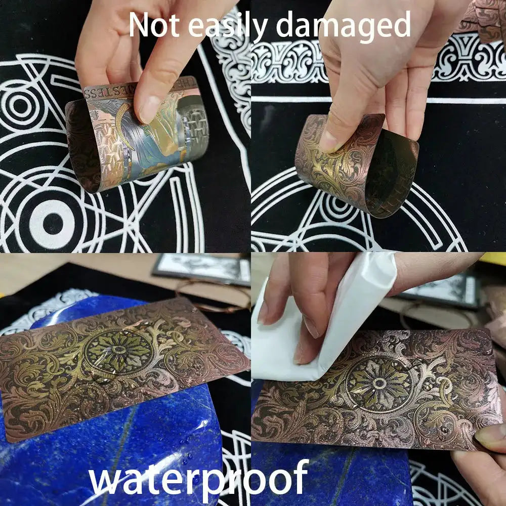 ✨ Plastic Rider-Waite Tarot Cards – 78 Durable, Waterproof PVC Cards with Sophisticated Gold Foil Print for Divination and Game Play