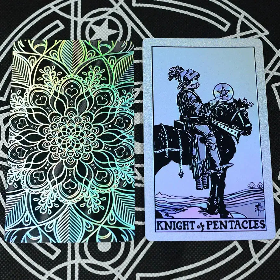 ✨ Plastic Rider-Waite Tarot Cards – 78 Durable, Waterproof PVC Cards with Sophisticated Gold Foil Print for Divination and Game Play