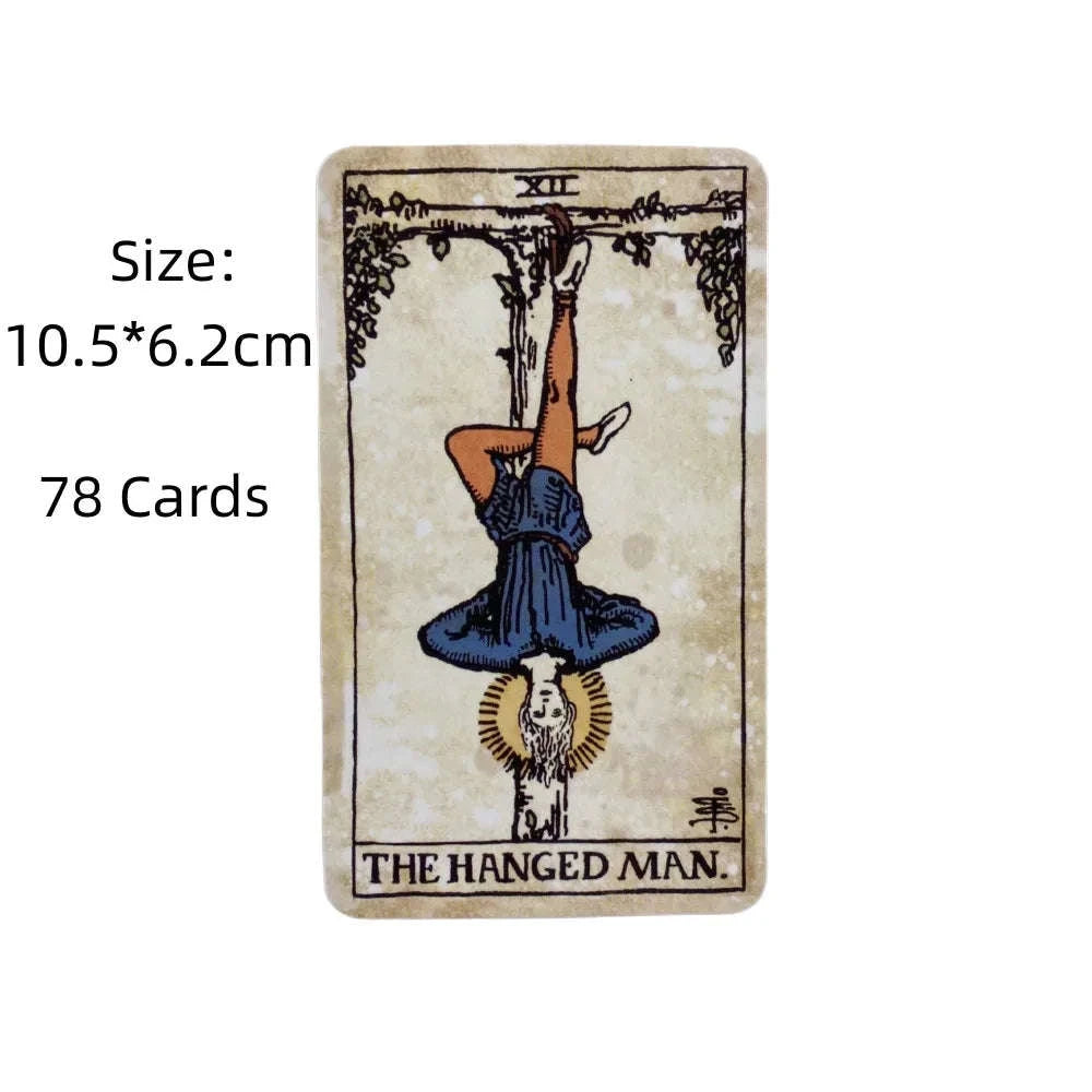 Tarot Vintage Rider Deck – Classic 78-Card Oracle Deck for Divination and Board Games