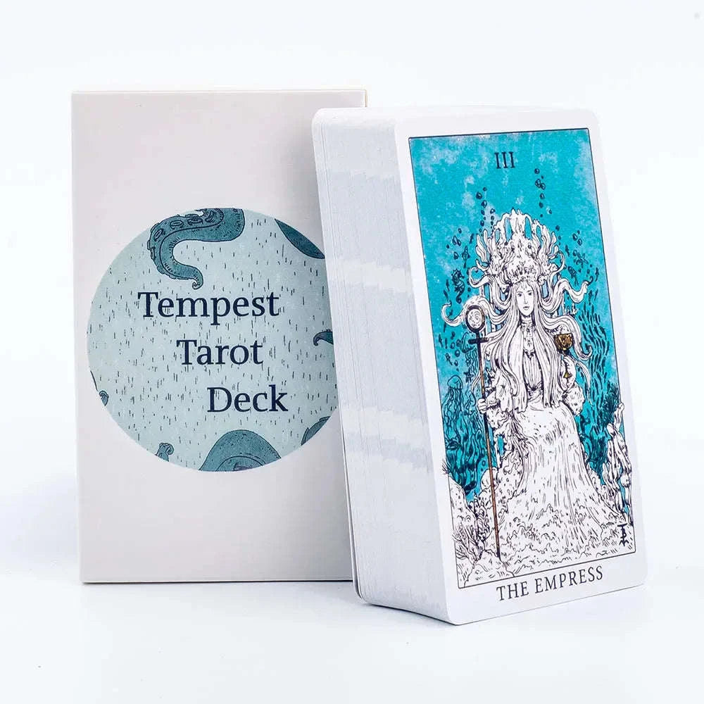 Tempest Tarot Deck - 78 Ocean-Inspired Cards with Guidebook for Beginners